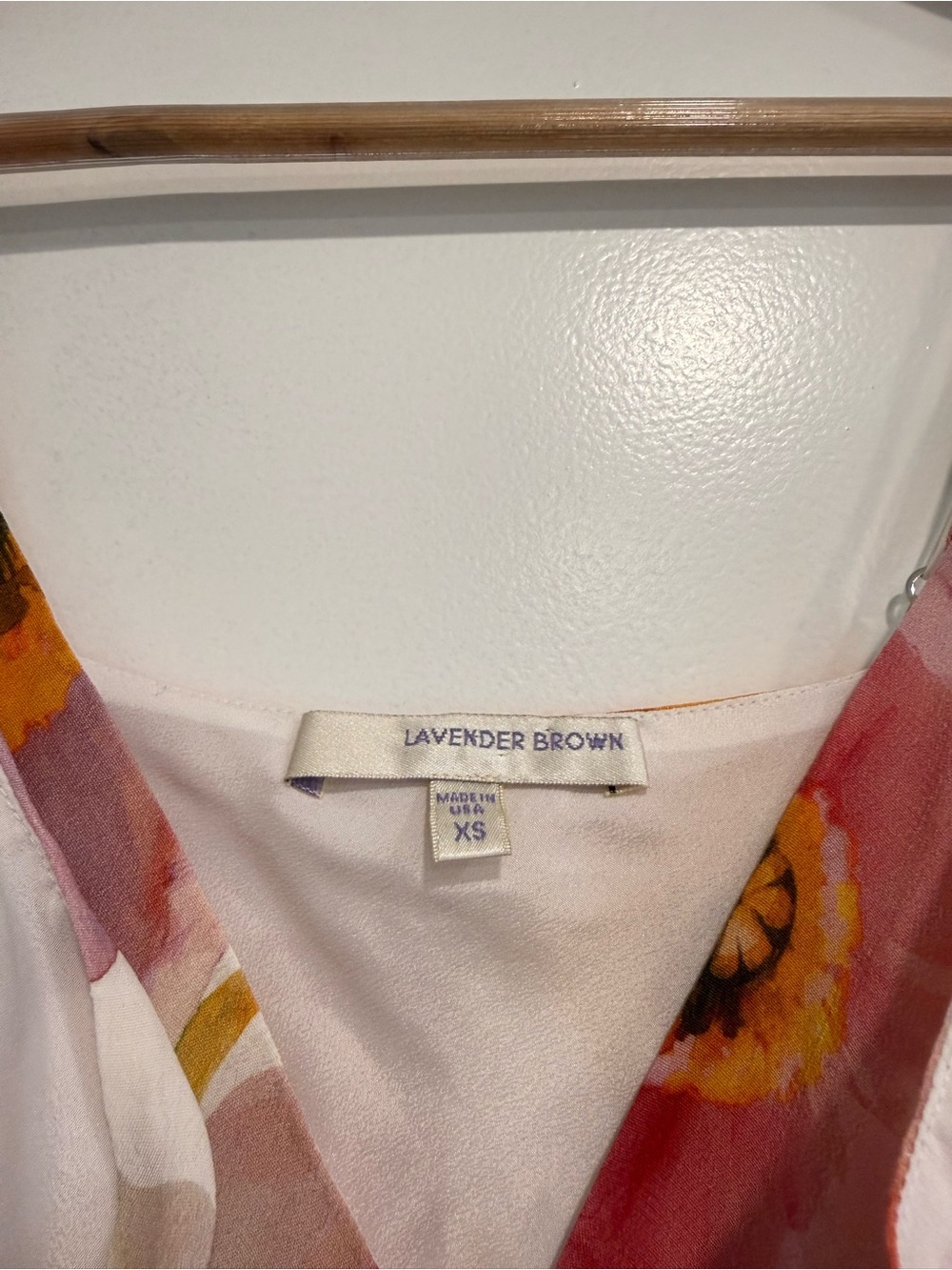 Slip Midi Dress with Pink & Orange Floral Print - Picture 3 of 3
